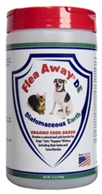  Natural, diatomaceous earth flea powder that safely eliminates fleas from your pets and home. Completely non-toxic, chemical-free, and odorless. Available from www.carolesdoggieworld.com 